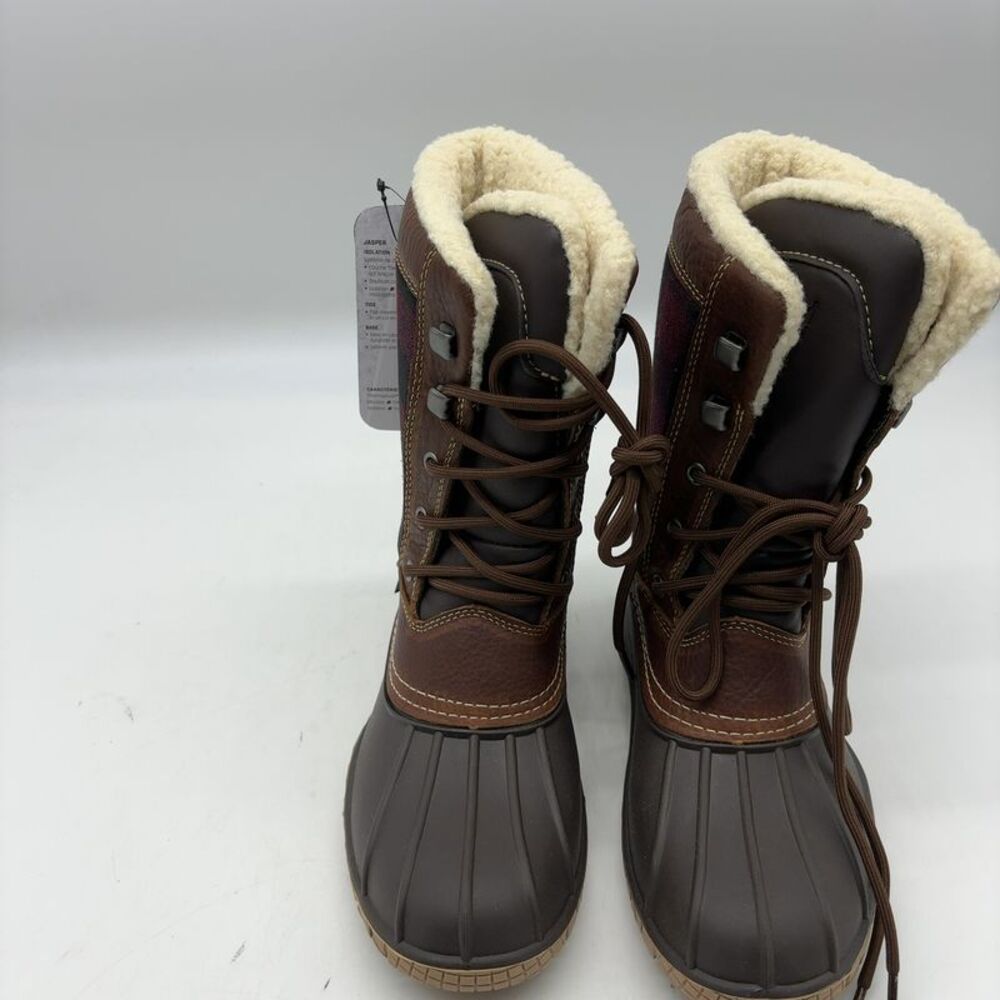 Baffin Plaid Waterproof Faux Fur Boots
